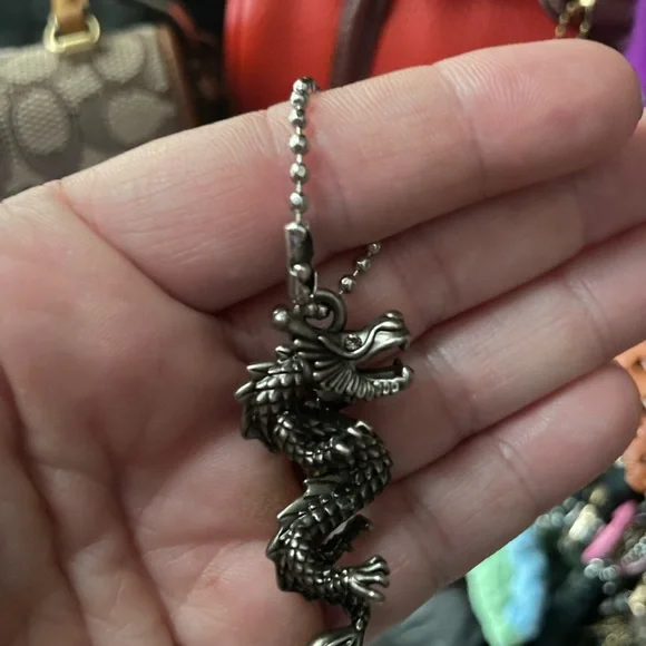 Coach Dragon ball with pearl keychain